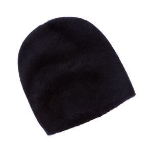 Amicale Cashmere Brushed Slouch Cashmere Beanie, Blue